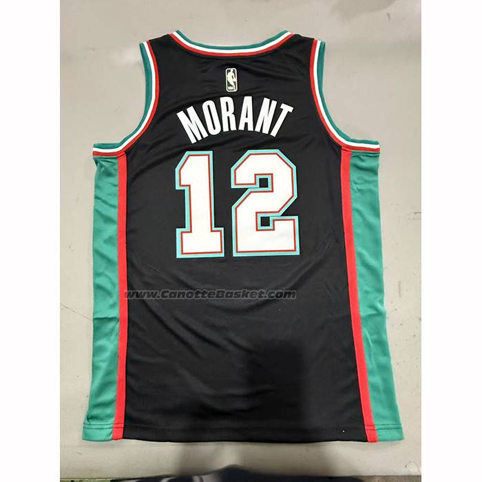Maglia Memphis Grizzlies Ja Morant No 12 Classic 2025-26 Nero